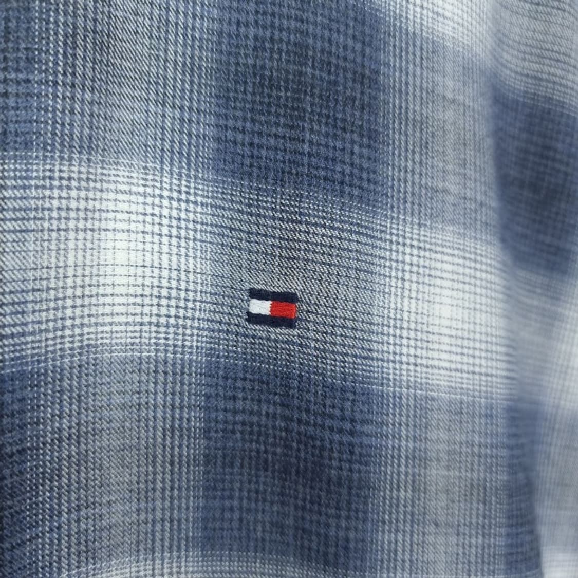 [타미힐피거] 타탄 로고 자수 체크 셔츠 M18603 상품이미지6