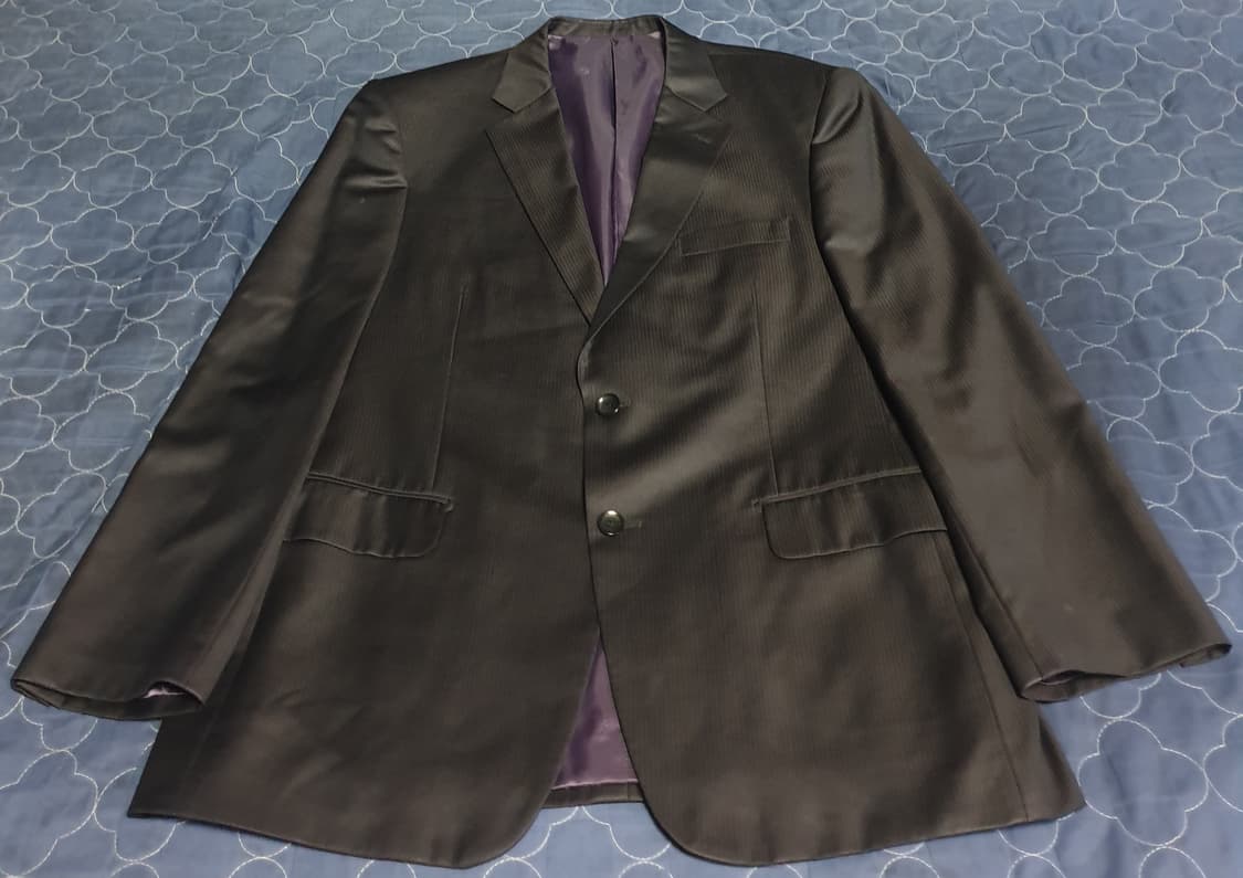 (빈티지) 피에르발망 스트라이프 클래식 투버튼 블레이저 (105) 상품이미지1