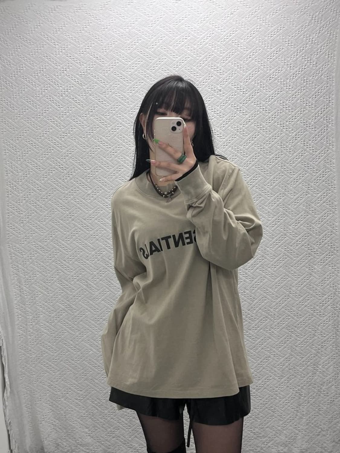 피어 오브 갓 에센셜 캐주얼 스펠로고 롱슬리브 긴팔티 S C09010 상품이미지1