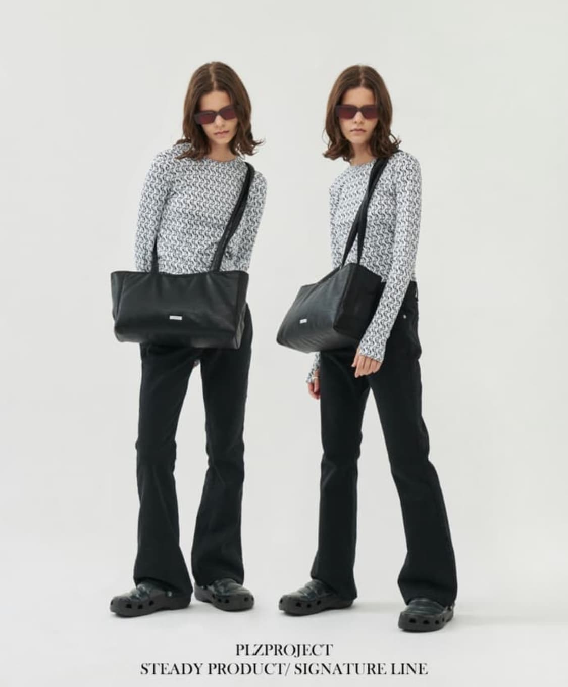 플리즈프로젝트 2-WAY 레더 패딩백 상품이미지5