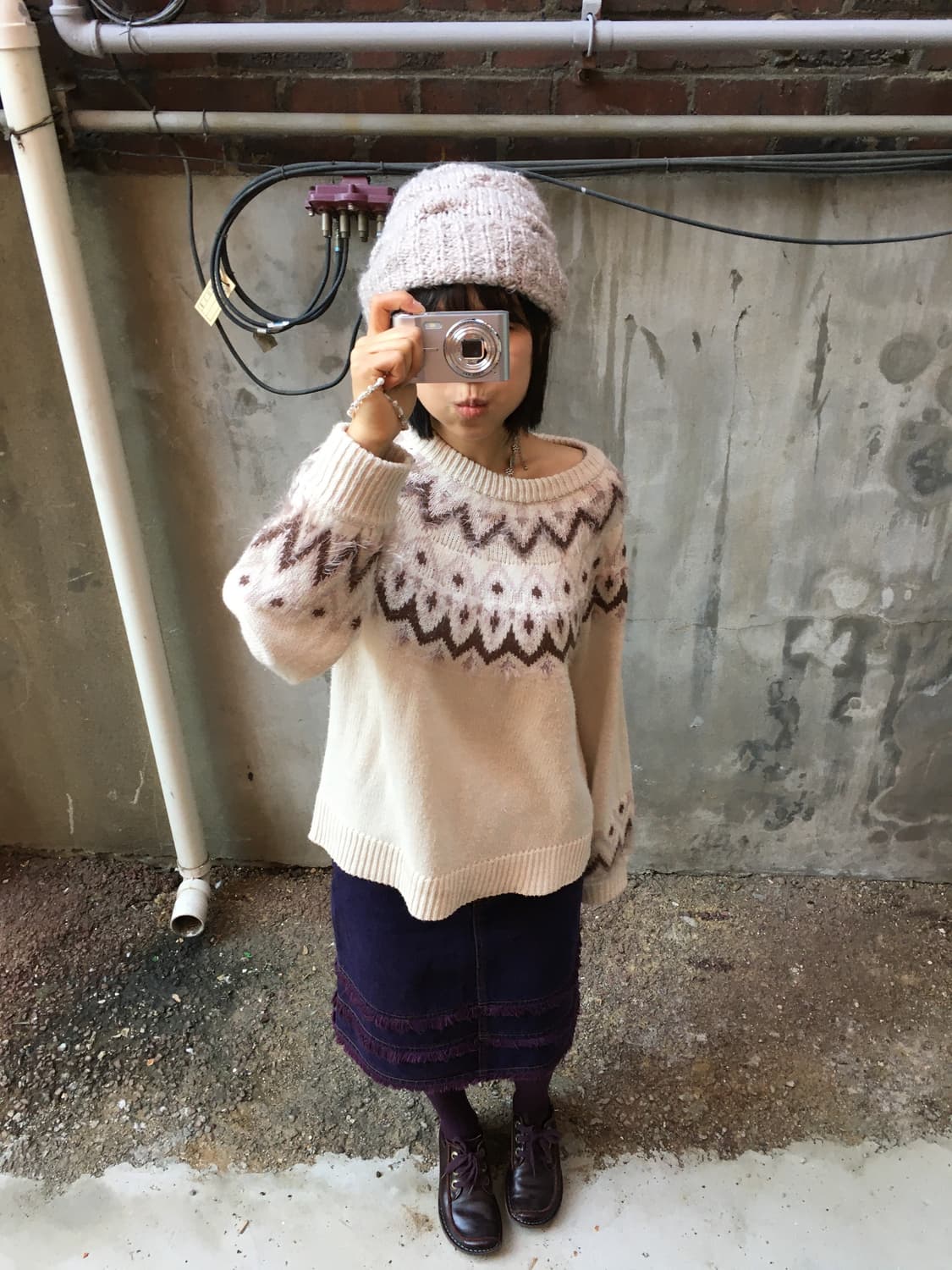 Ciao panic knit sweater 상품이미지2
