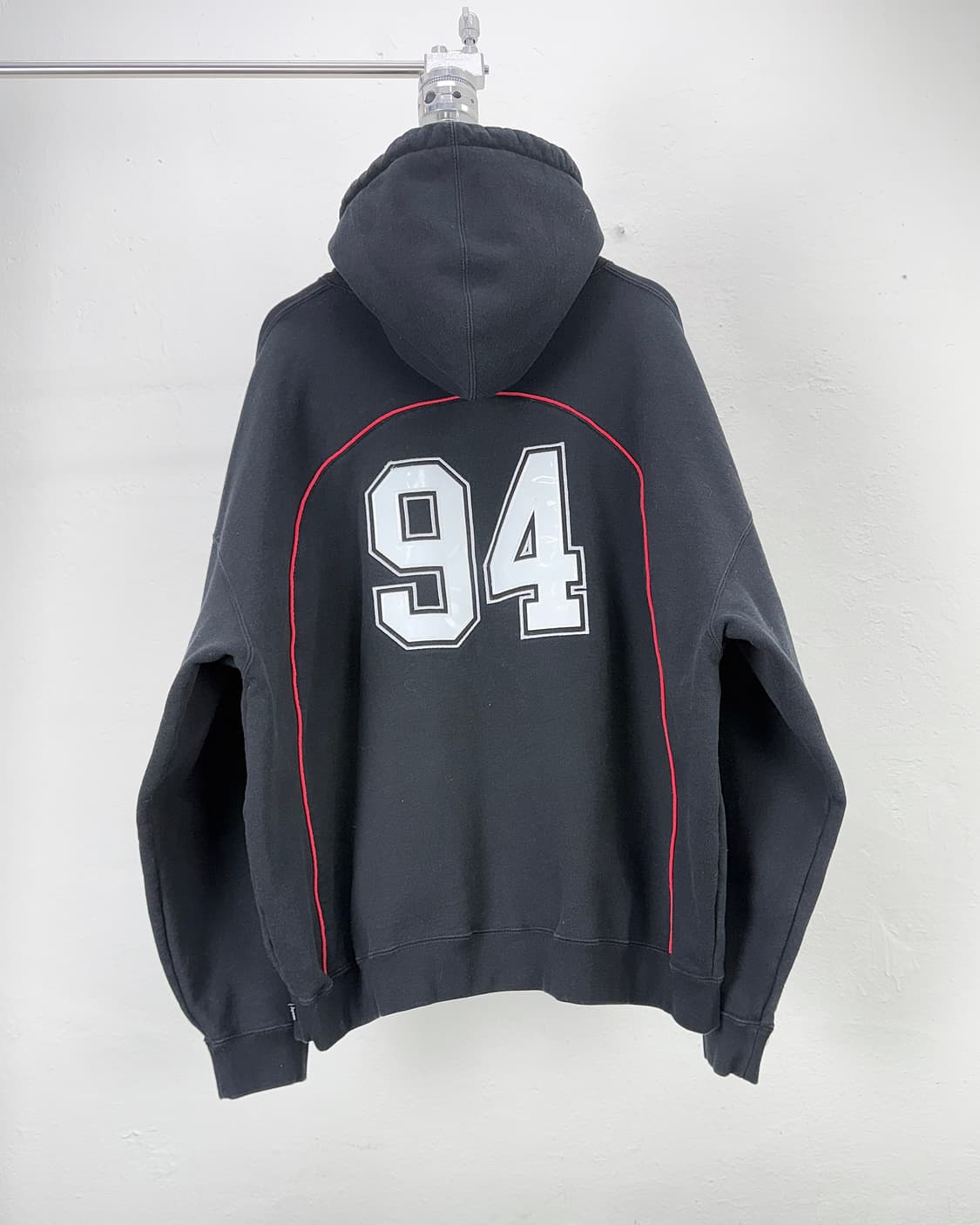 슈프림 23ss 박시 파이핑 아크 후디 스웨트 셔츠 블랙 상품이미지6