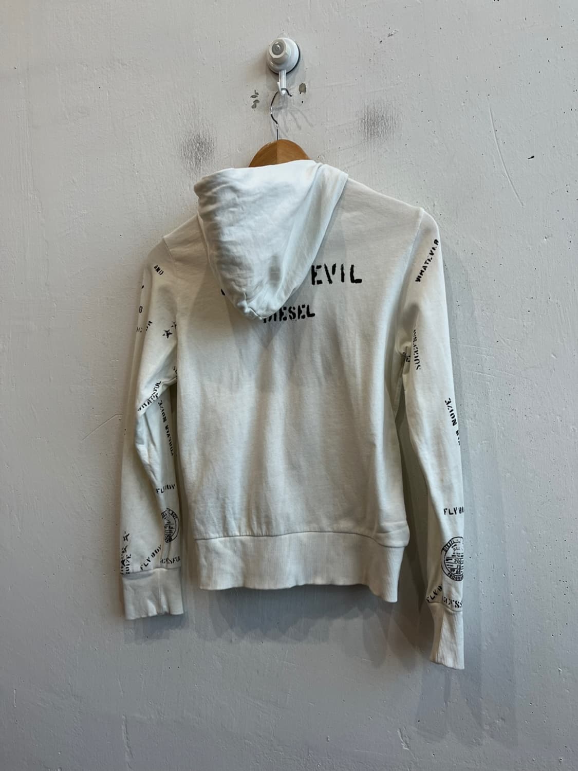 DIESEL 디젤 레터링 후드집업 우먼즈 상품이미지5