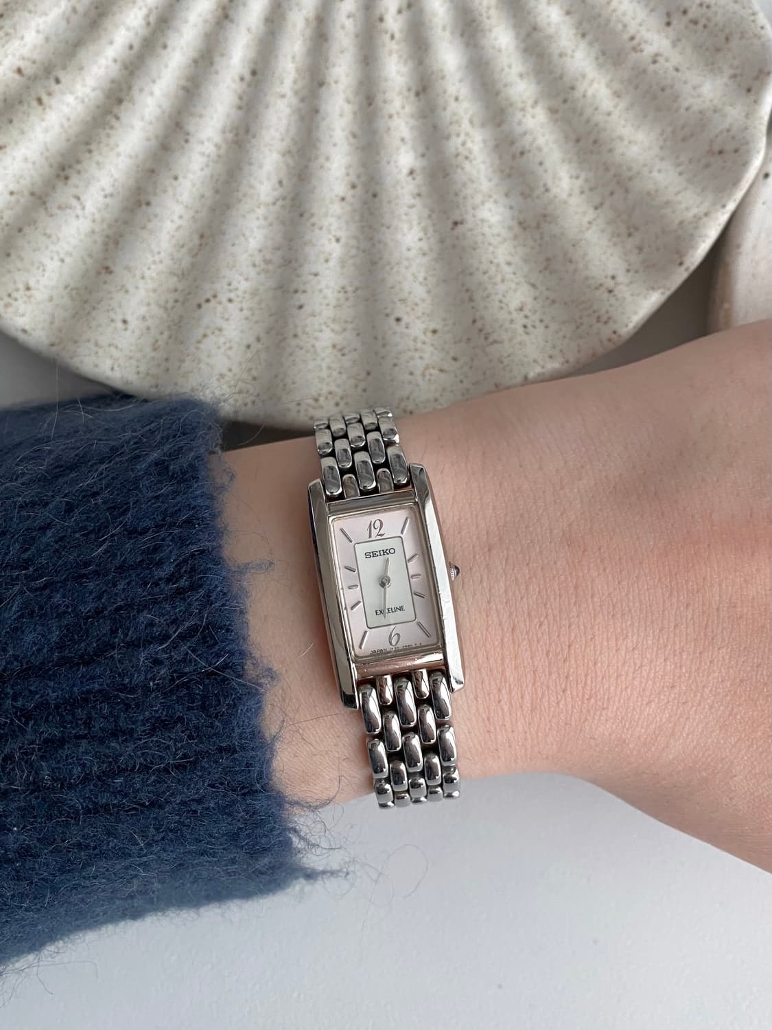 Seiko 세이코 exceline 엑셀린 스퀘어 쿼츠 핑크 상품이미지9