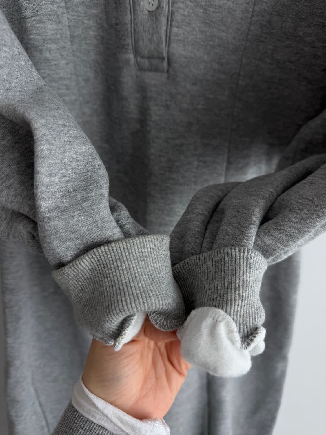 [애프터홈파티] 기모 롱드레스 기모원피스 롱원피스 상품이미지7