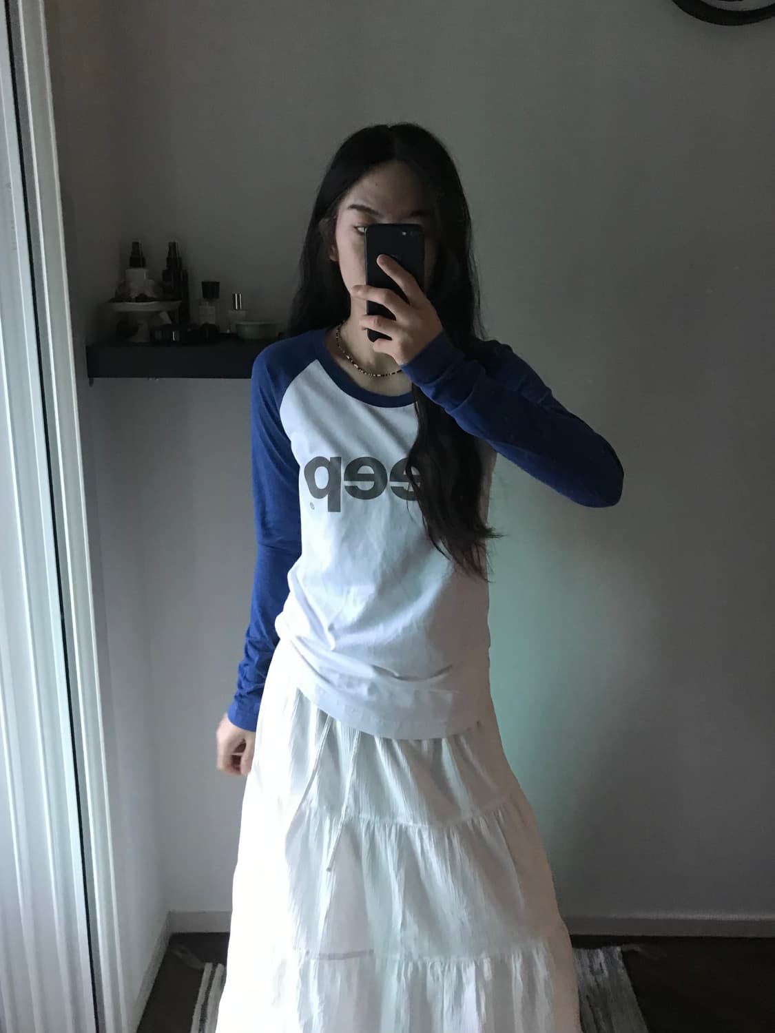 지프 중앙 스펠아웃 나그랑 긴팔 슬리브티 상품이미지1