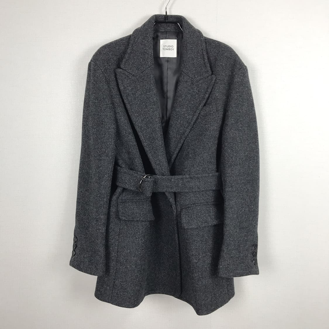 스튜디오톰보이 벨티드 오버핏 여성 겨울 자켓 상품이미지1