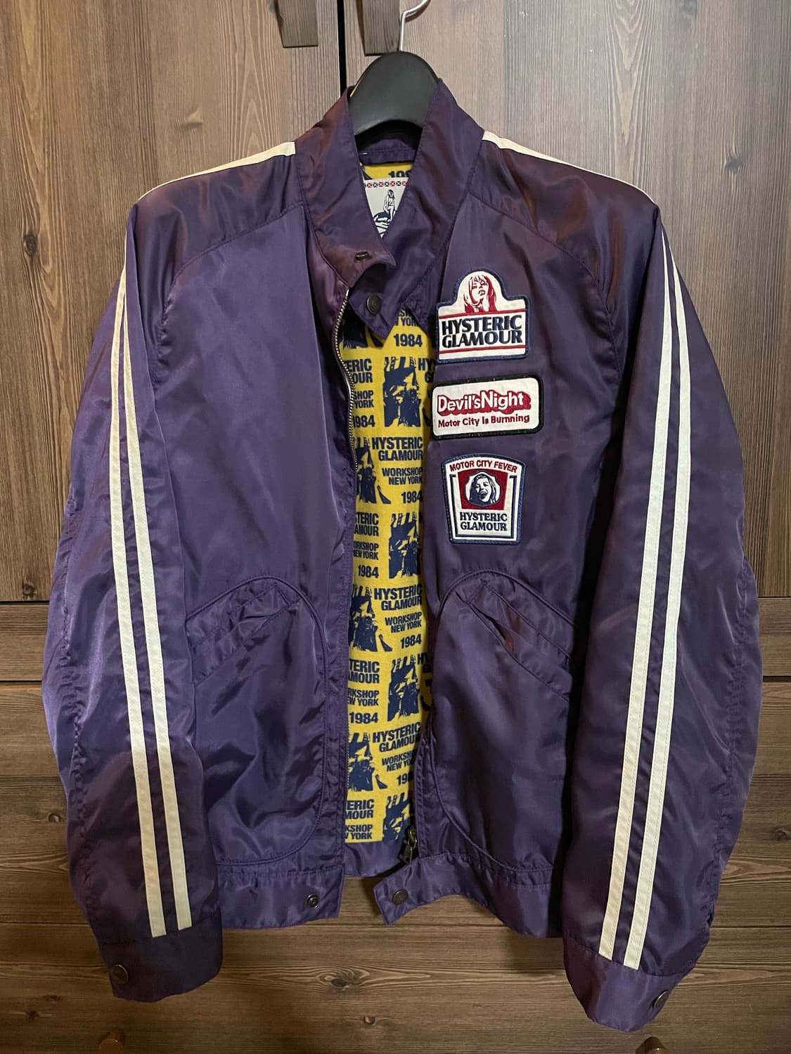 히스테릭 글래머 히스걸 퍼플 자켓 상품이미지1