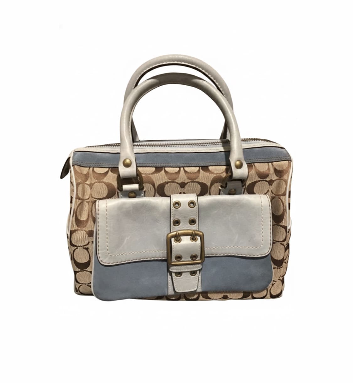 코치가방 코치 민트 블루보스턴백 상품이미지1