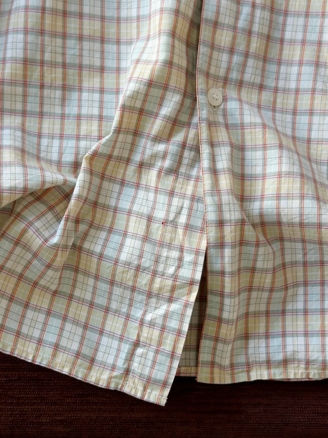 Light cotton big silhouette check shirt 상품이미지7