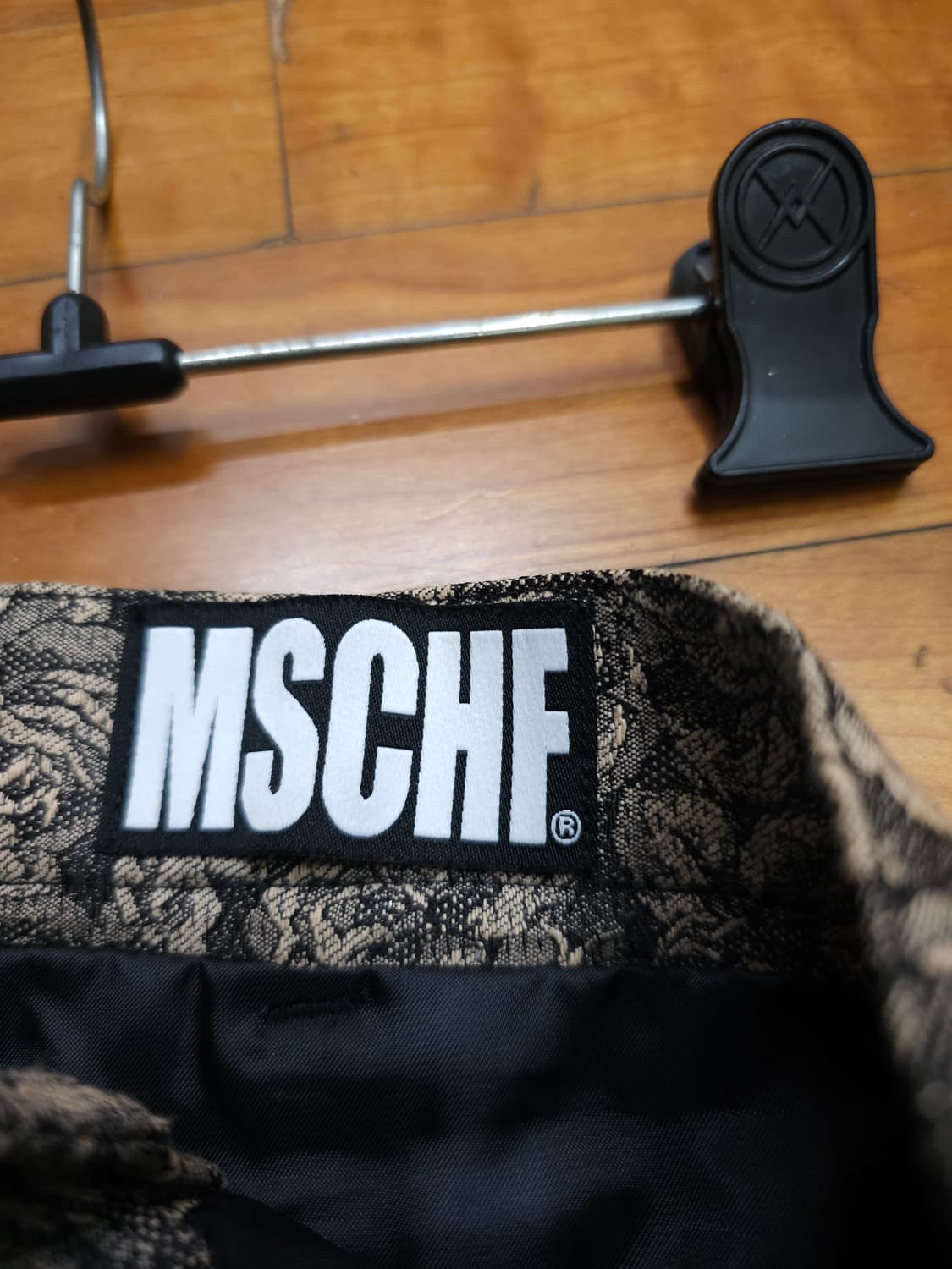 미스치프 자가드 버튼업 플라워 스커트 로즈베이지 M 상품이미지8