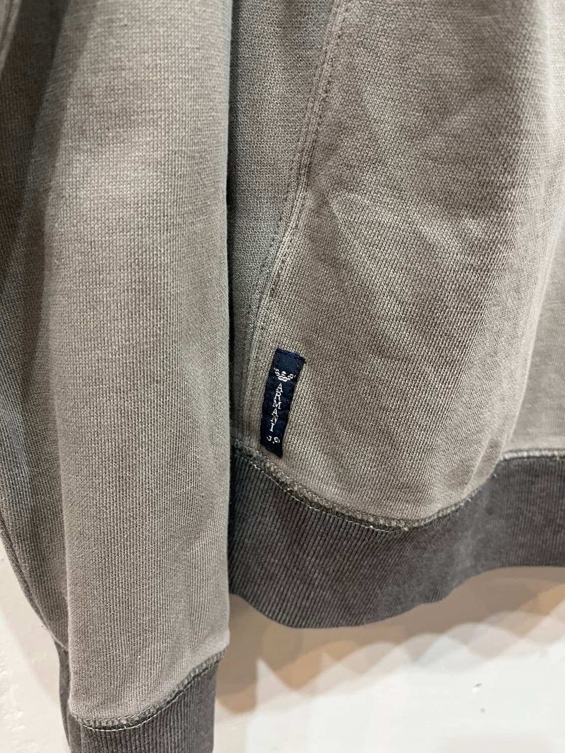 ARMANI 아르마니 워시드 엘보패치 후드집업  상품이미지9
