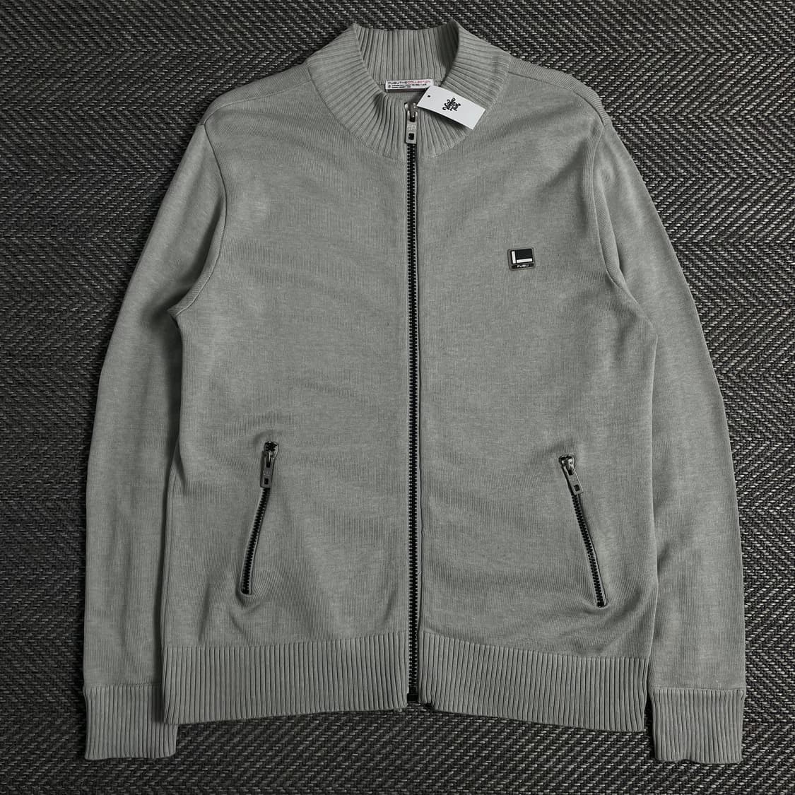 00s 후부 올드스쿨 빅로고 니트 집업o 3710 상품이미지2