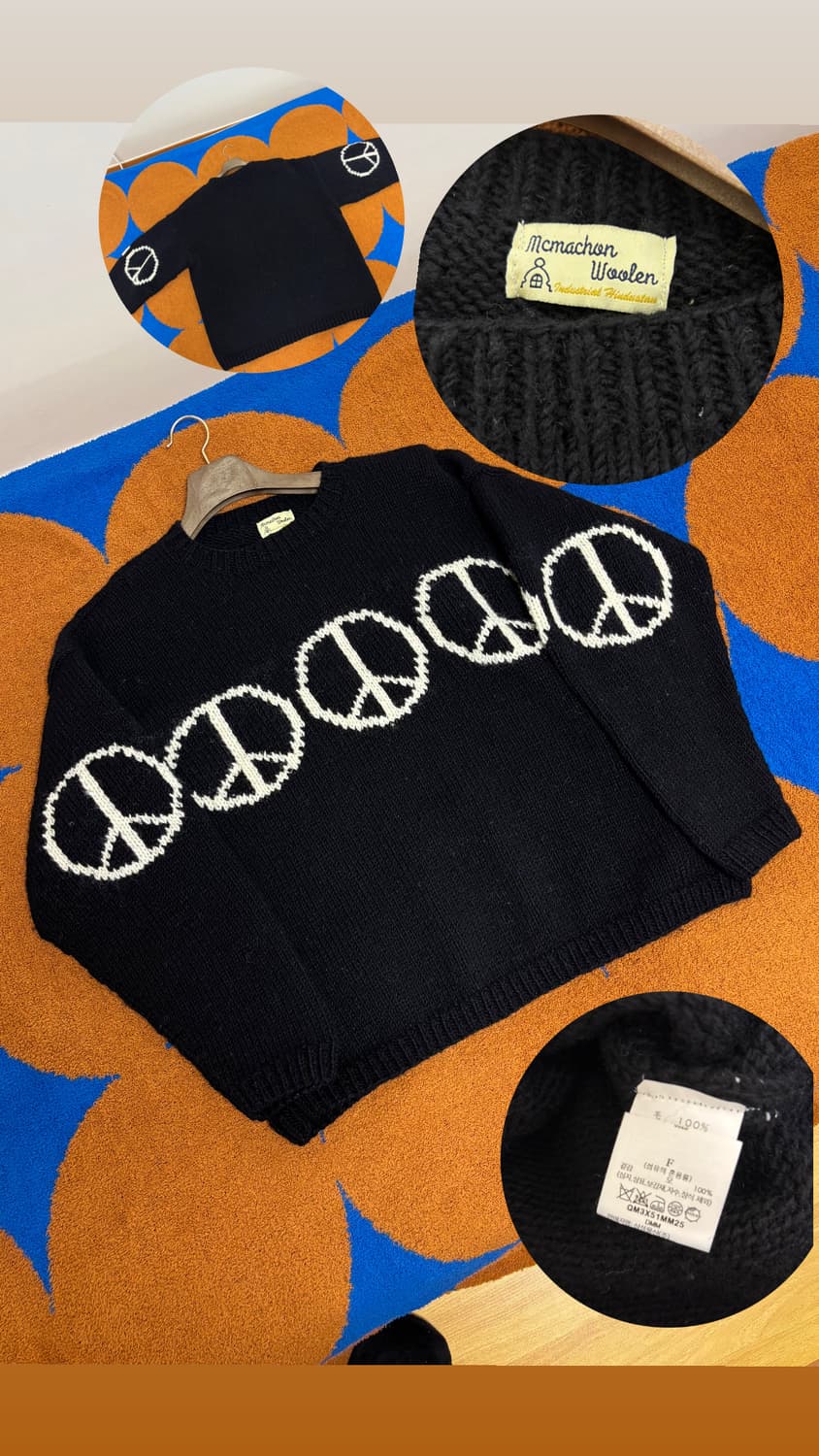 Macmahon 맥마혼 니팅밀스 피스 니트 From Japan🇯🇵 상품이미지1