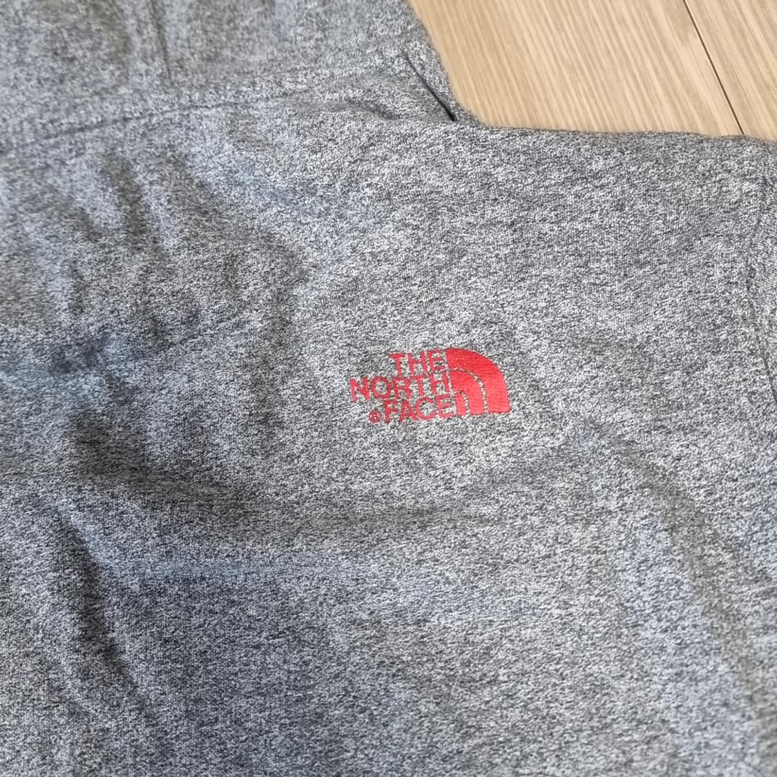노스페이스 회색 후드티 레드 로고(105) 상품이미지8
