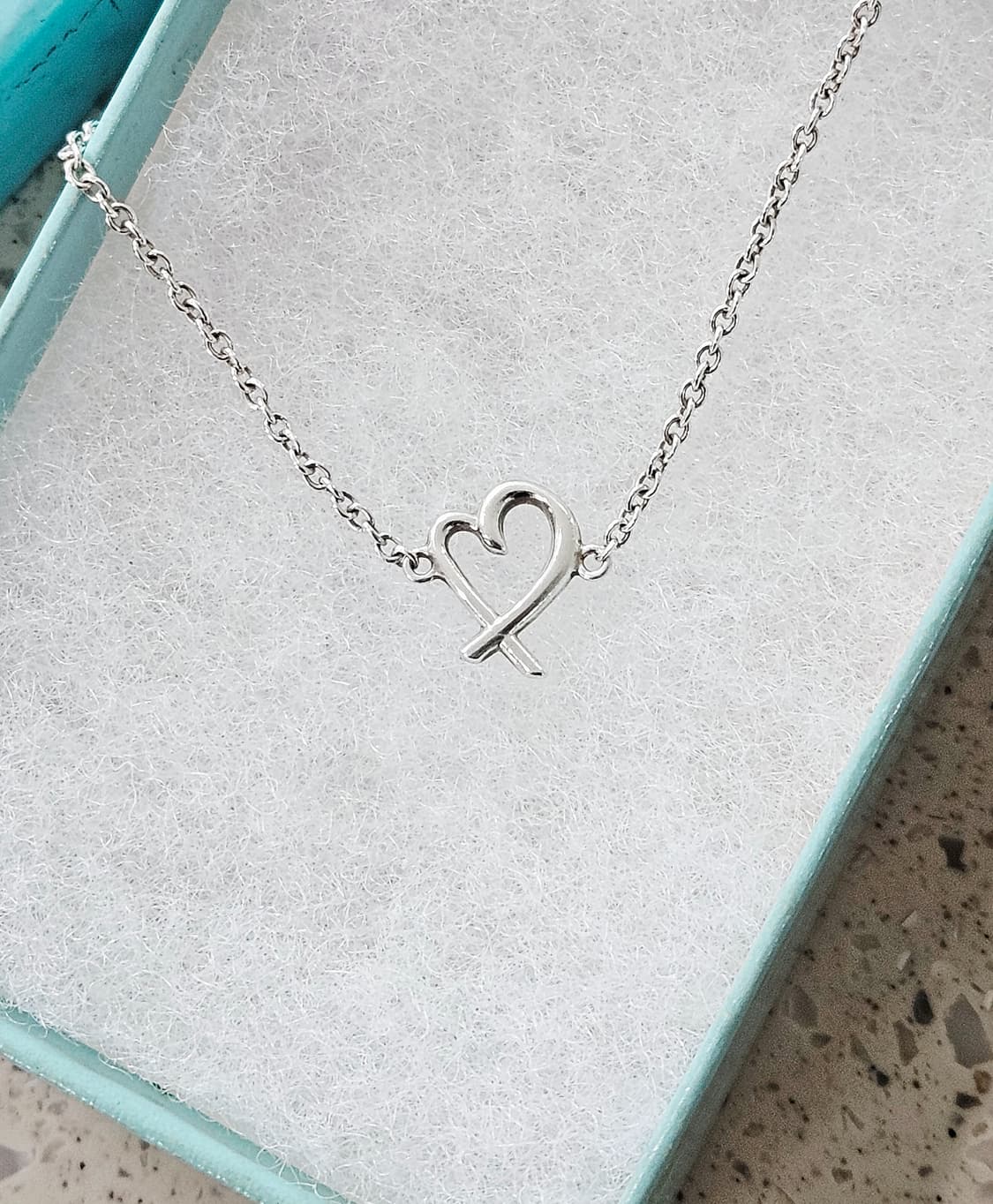 티파니앤코 러빙하트 팔찌 실버 M사이즈 17.8cm [정품/풀구성] 상품이미지3