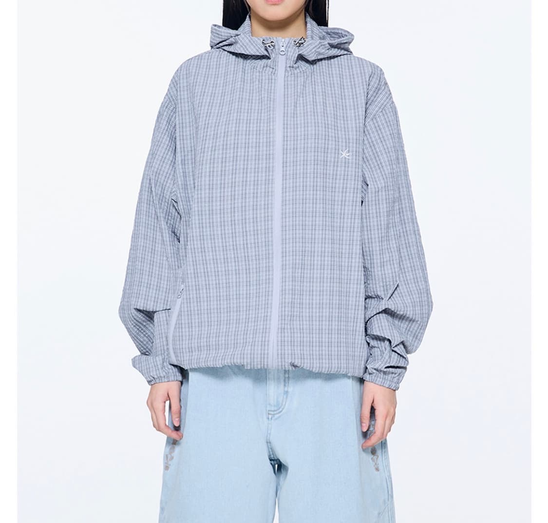 TCM check windstopper (sky blue) 상품이미지2
