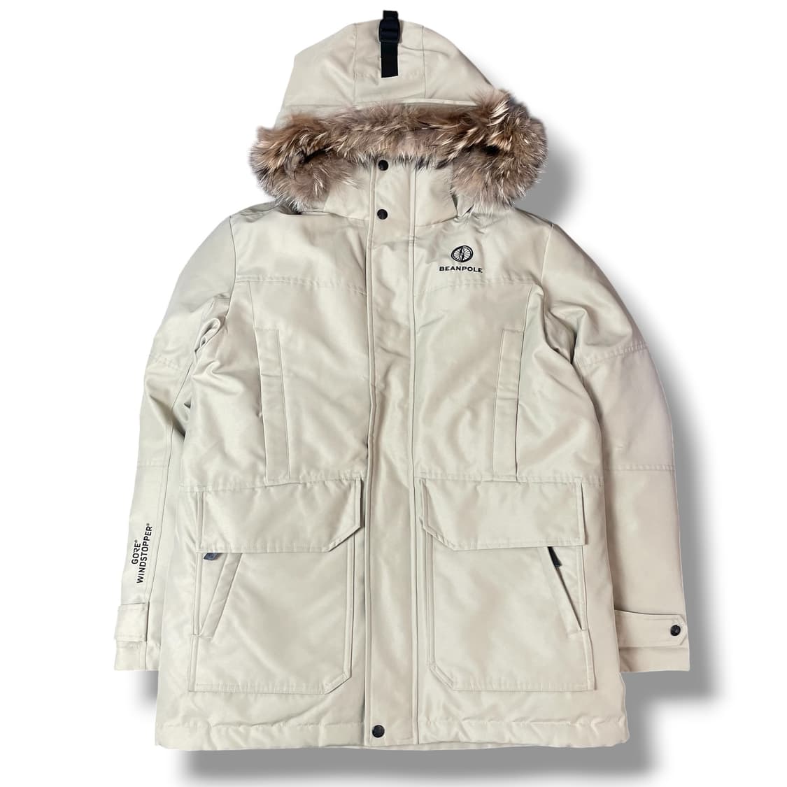 빈폴아웃도어 윈도스토어 폴라 카키 베이지 다운 패딩 100 상품이미지1