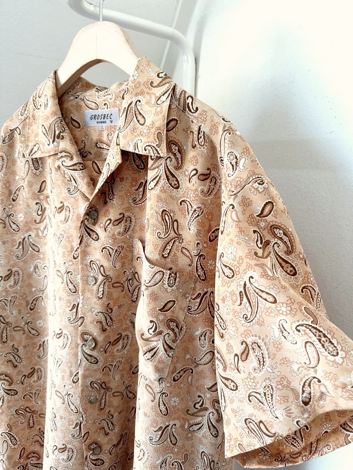 Light fabric design pattern H/S shirt 상품이미지2