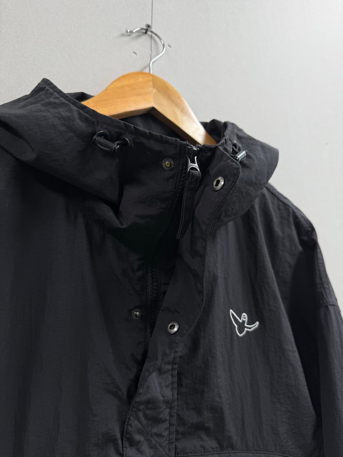 M / 와릿이즌 아노락 바람막이 블랙 상품이미지7