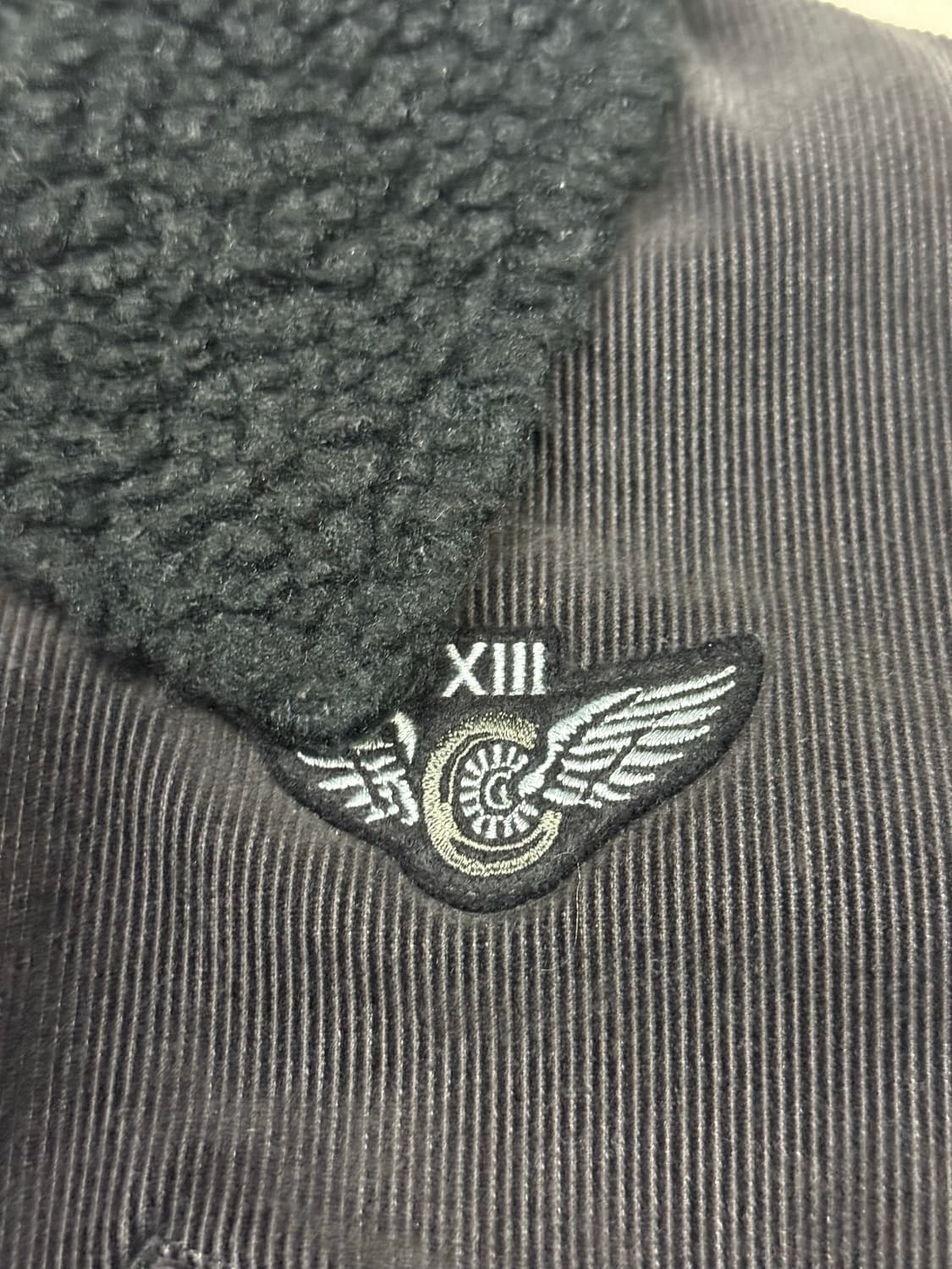 네이버후드 아카이브 해골 패치 보아털 롱 코트 자켓 상품이미지3