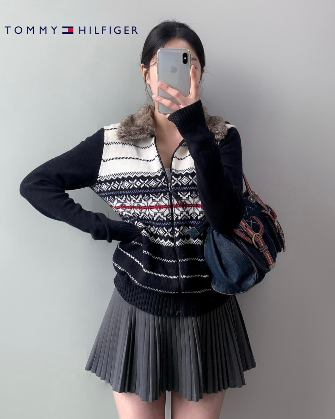 타미힐피거 노르딕 니트 집업 상품이미지2