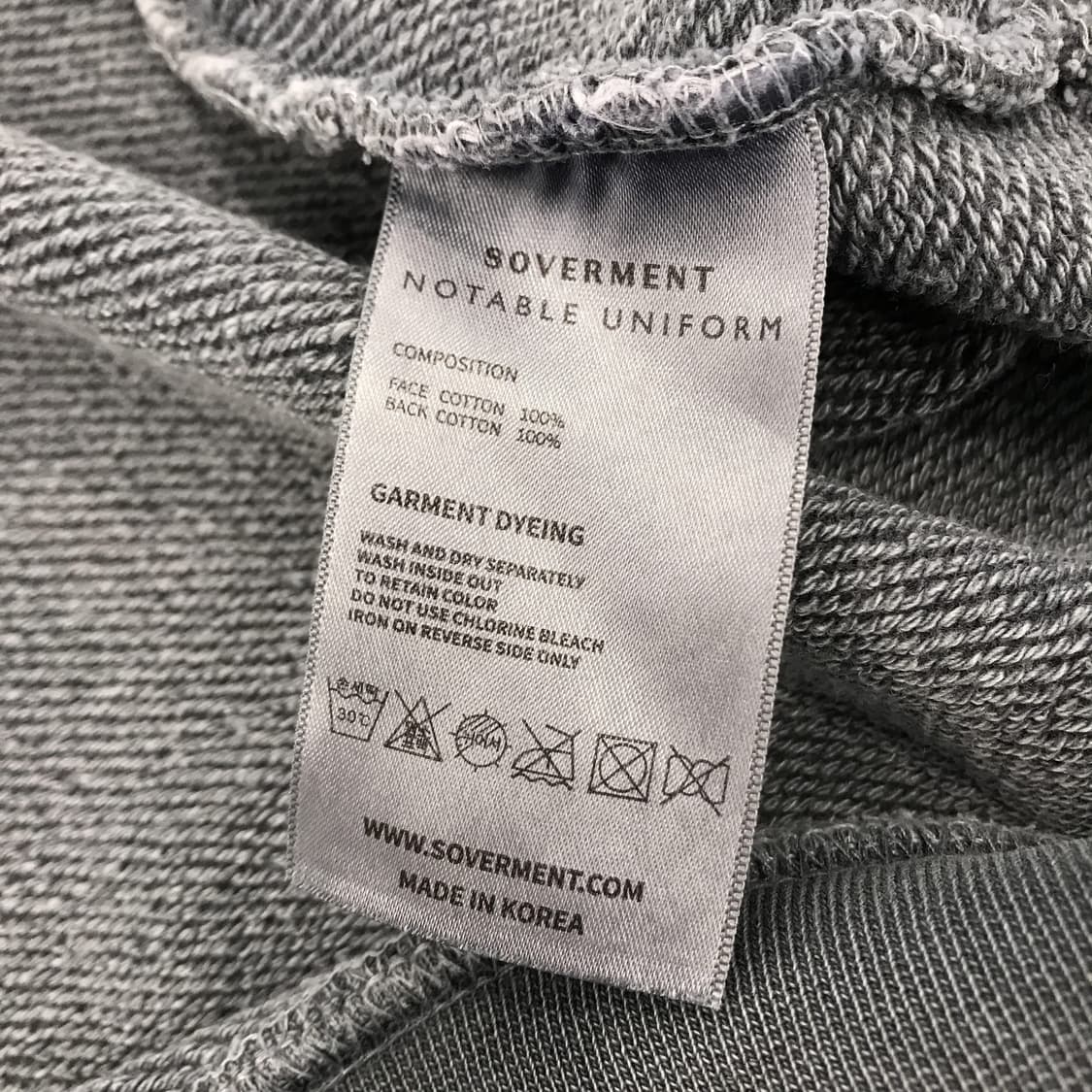 소버먼트 투웨이 피그먼트 후드집업 스톤네이비 [XL] 상품이미지7