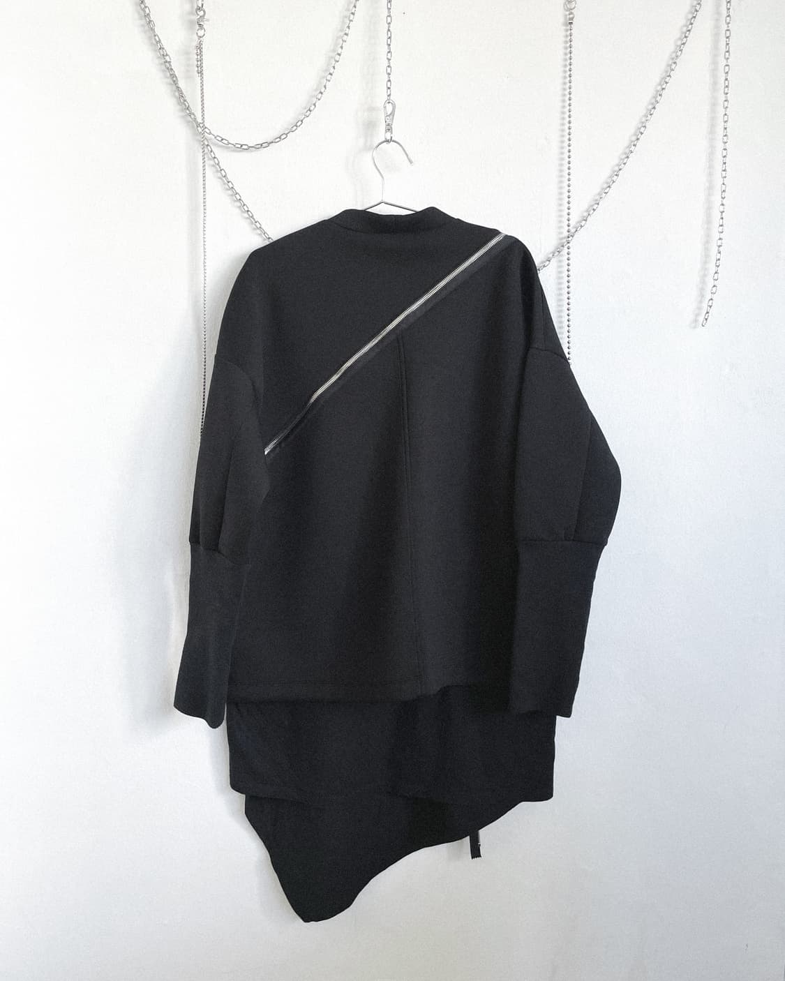 xperiment 사선지퍼 하이넥 롱슬리브 상품이미지6