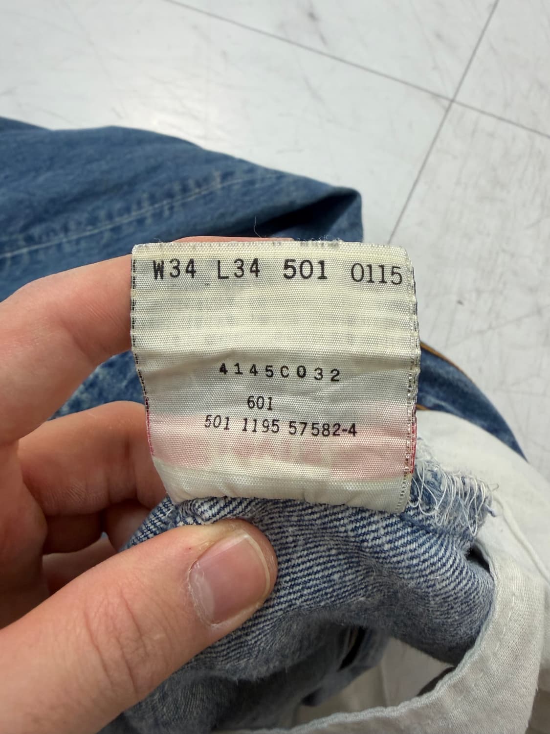 a285) 34 리바이스 90's USA 501 스트레이트 상품이미지9