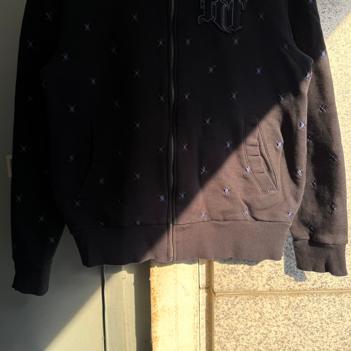 행텐 다이아 로고 패턴 후드집업 상품이미지4