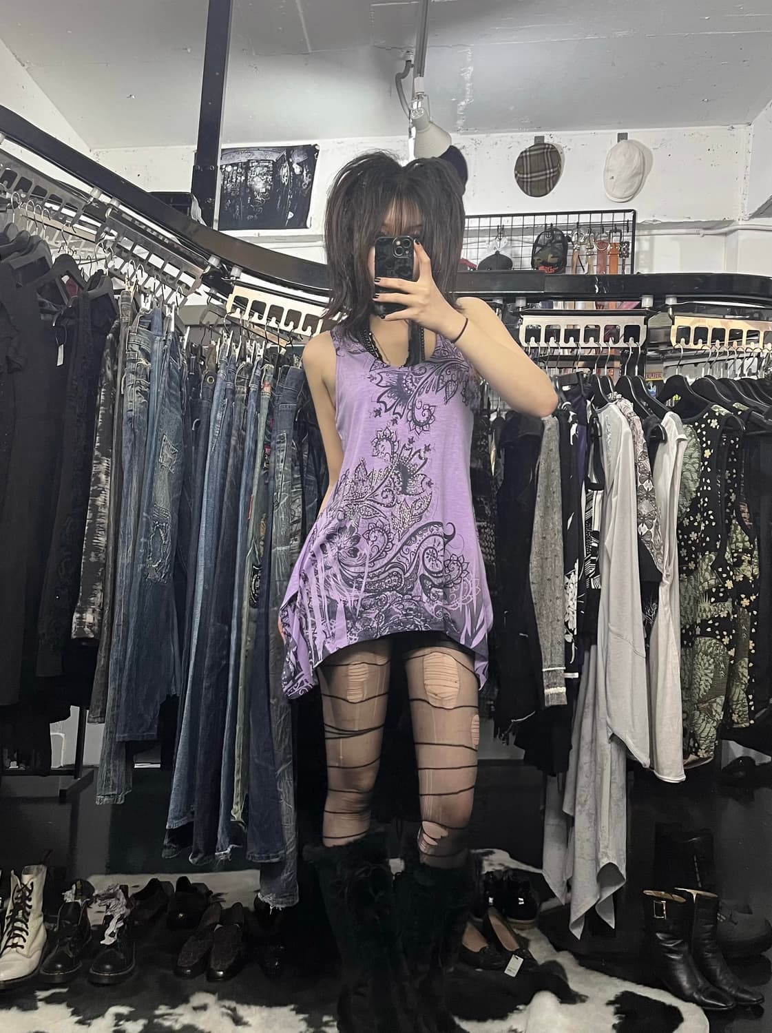 오리엔탈 큐빅 언발 나시 원피스 상품이미지1