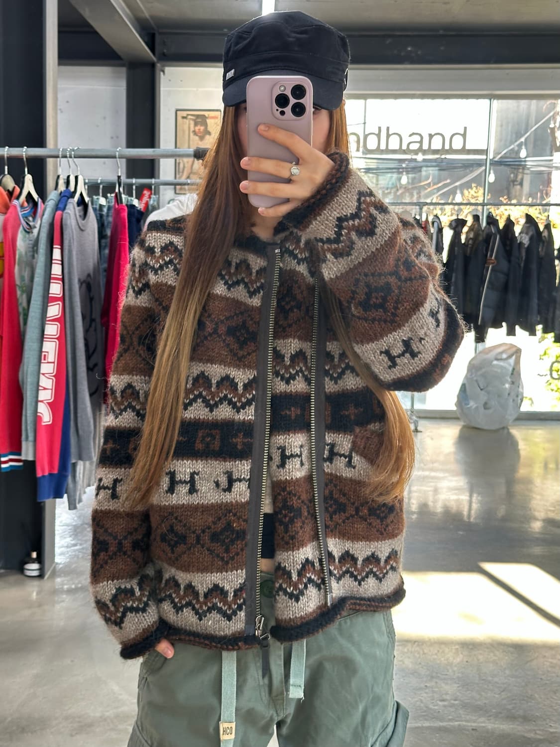 히스테릭글래머 히스걸빅로고 사선지퍼 코위찬 상품이미지3