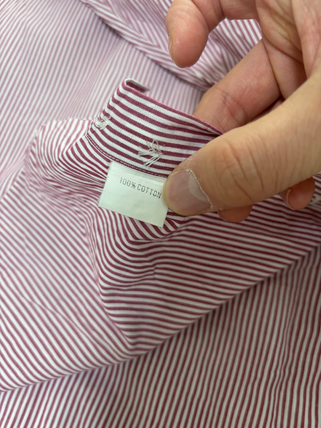 일본판 듀퐁 스트라이프 셔츠 105-110 상품이미지6