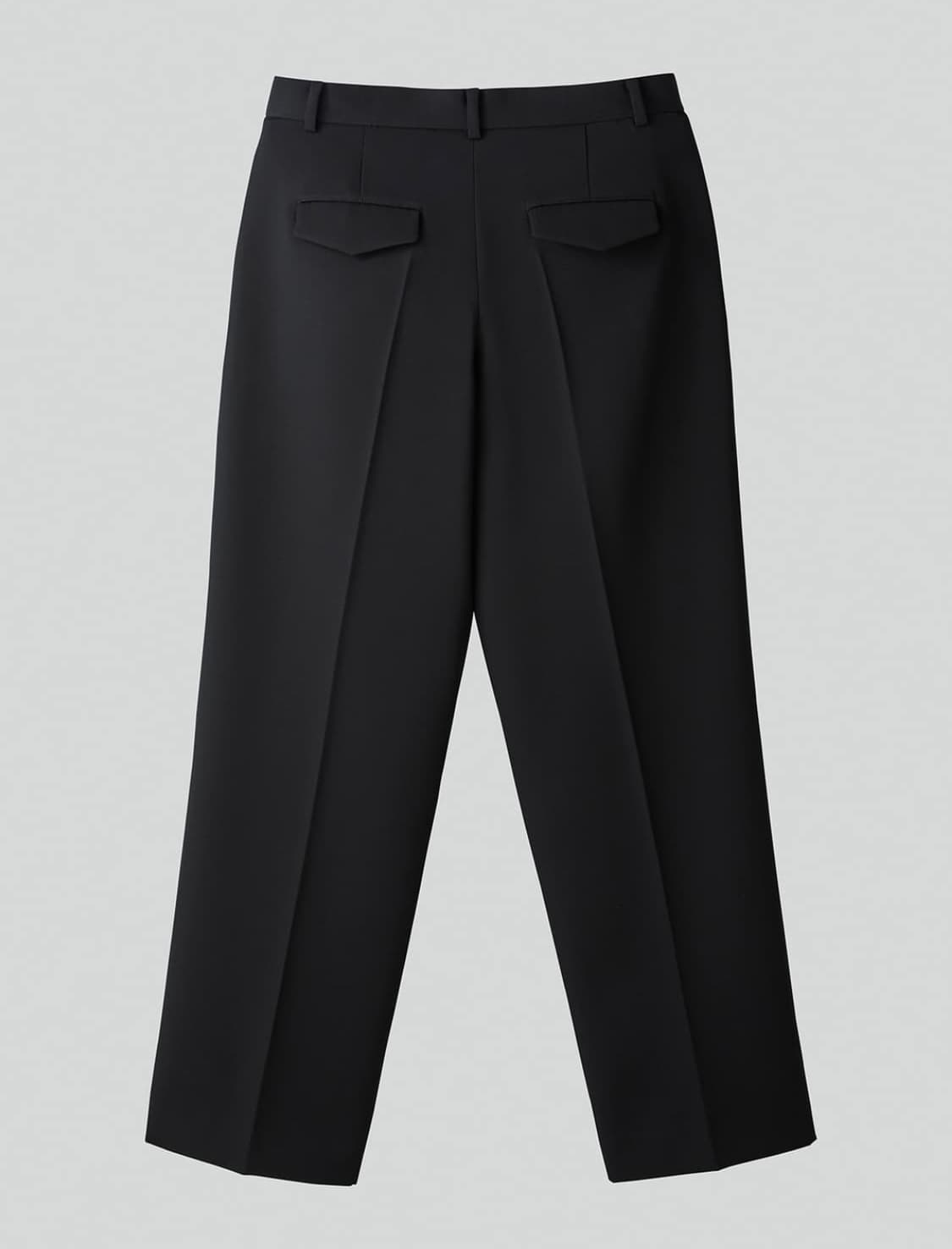 렉토 25SS 더블 플리츠 와이드 팬츠 블랙 M사이즈 상품이미지3