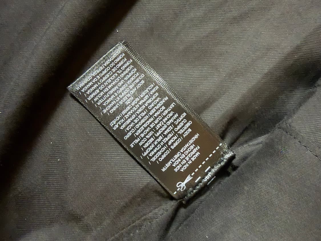 RRL 슬림 핏 레더 모토 자켓 블랙 상품이미지2