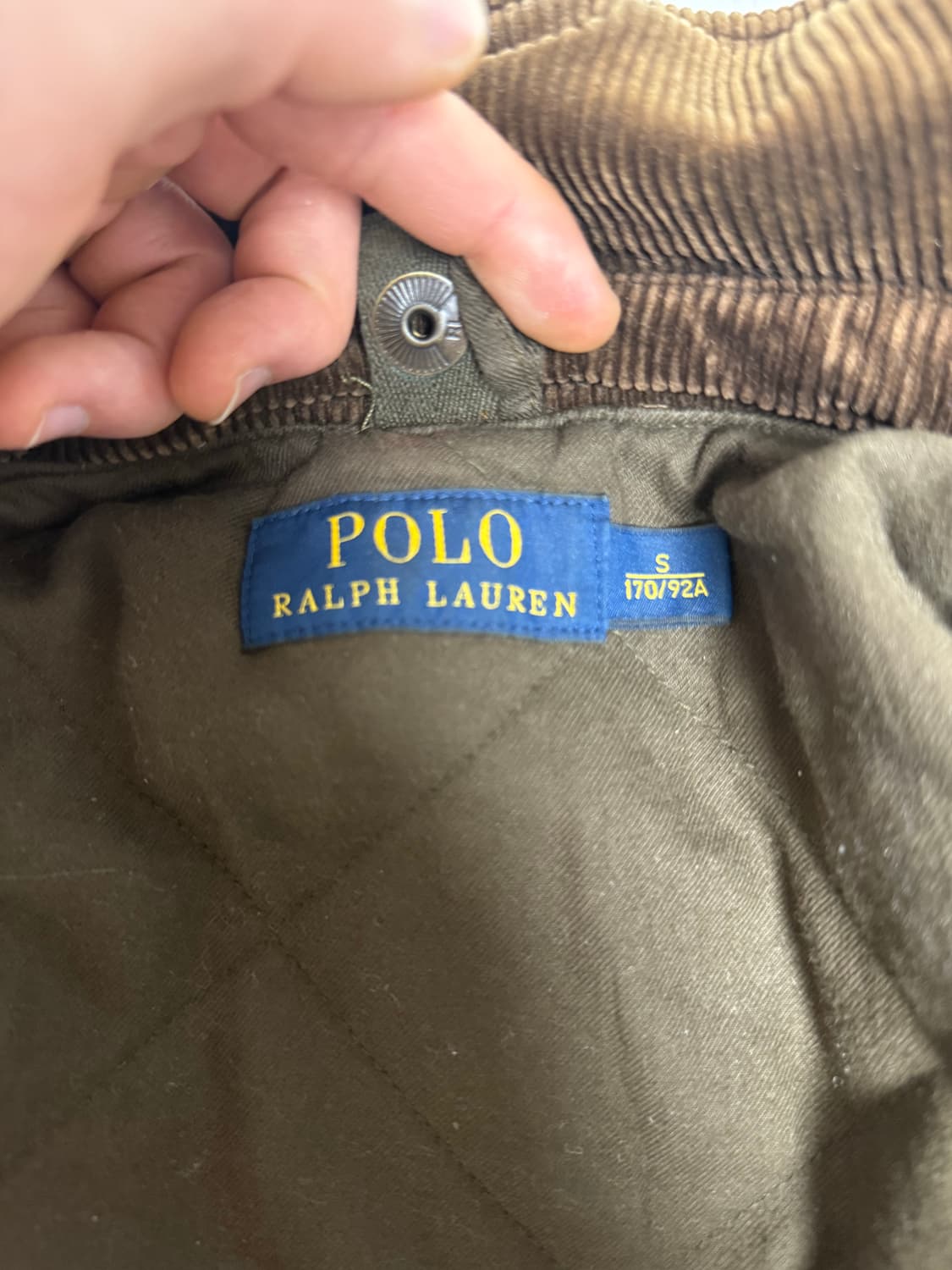 폴로 랄프로렌 왁스 카모 자켓 s (98-100) 상품이미지3