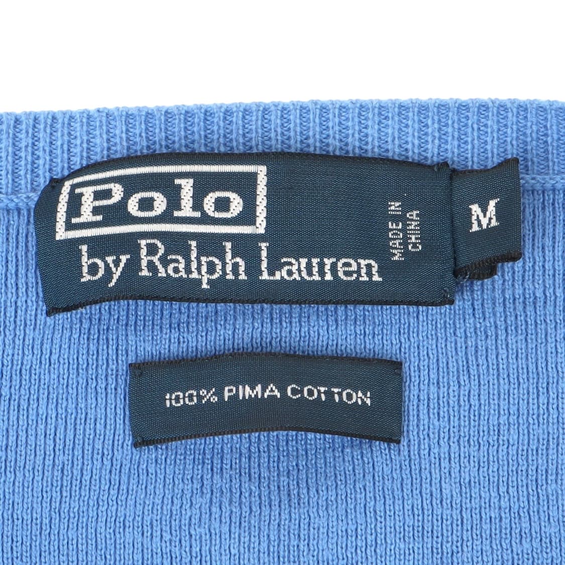 폴로 랄프로렌 라이트 블루 피마코튼 브이넥 니트 상품이미지8