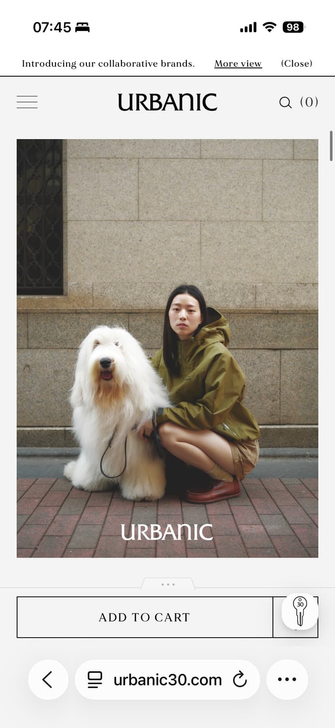 urbanic runleaf jacket 얼바닉 런리프 자켓 1 size 상품이미지2