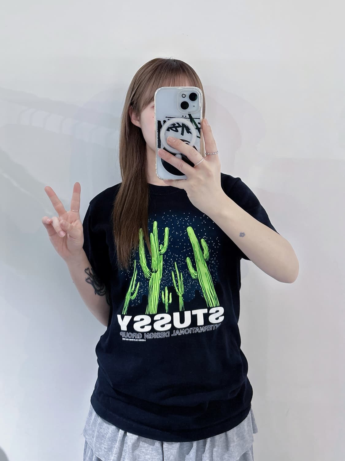 스투시 사로와 선인장 반팔 상품이미지1