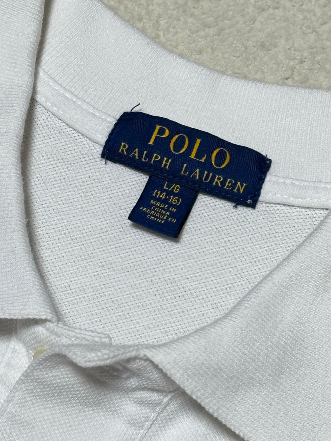 폴로 랄프로렌 빅포니 화이트 딥네이비 반팔  상품이미지4