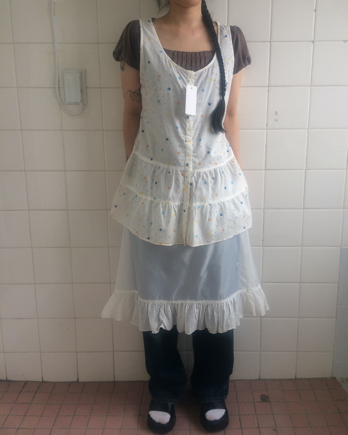 Dot pattern sleeveless 상품이미지1