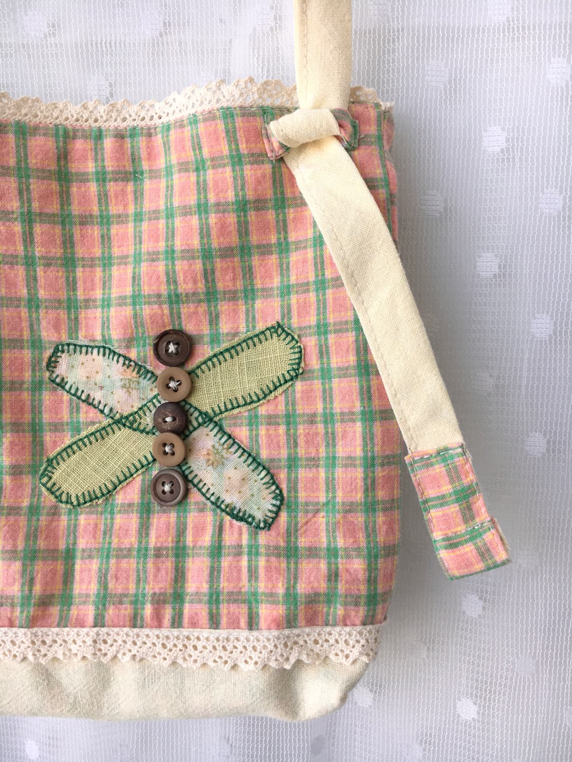 [HAND MADE] 핸드메이드 패치워크 미니 크로스백 모리걸 상품이미지5