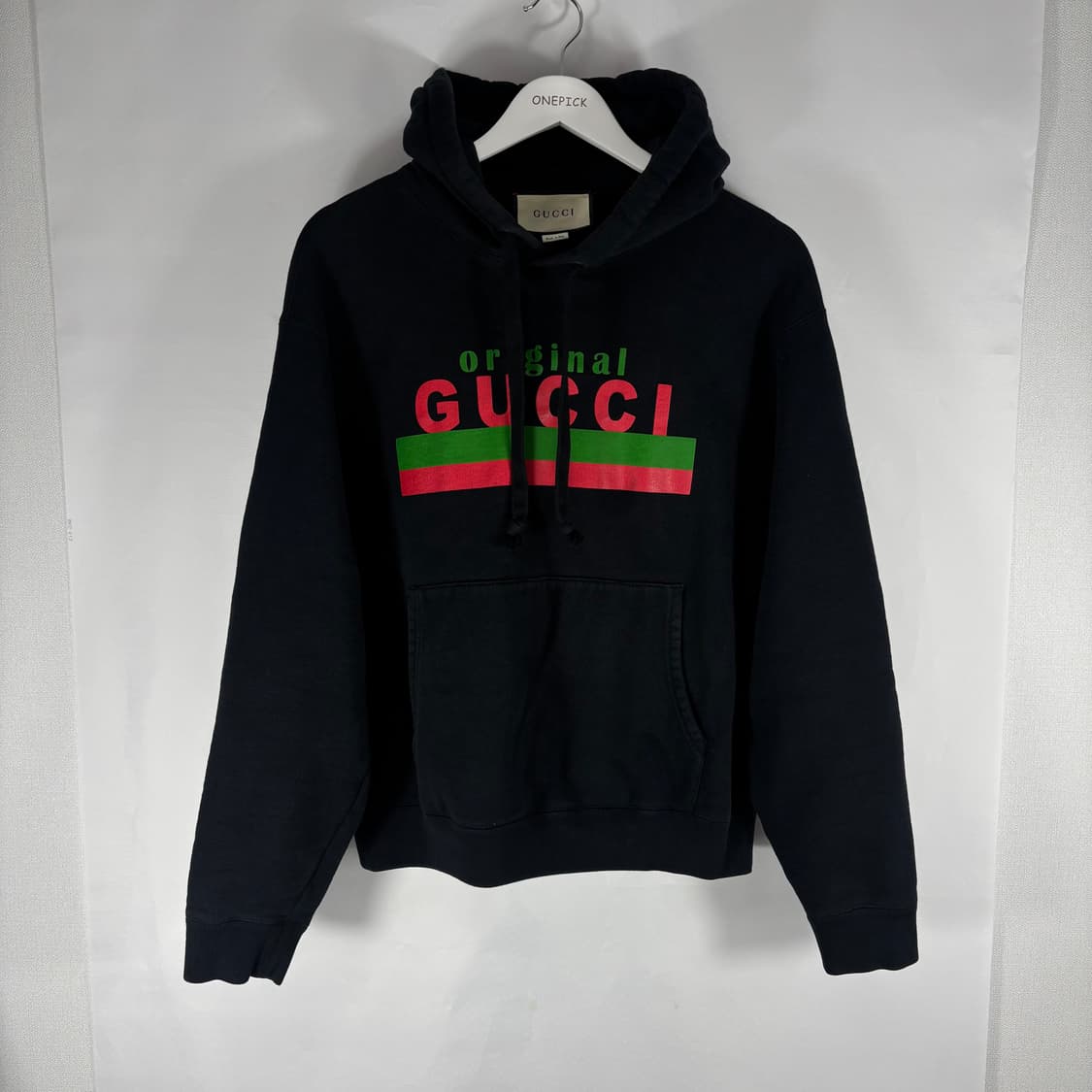 (SS급,정품)23SS구찌 오리지널 후드티 블랙 상품이미지10