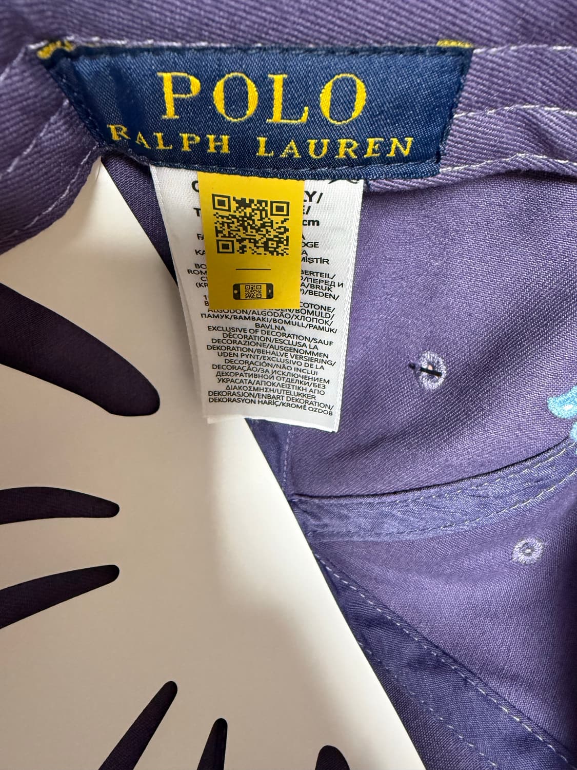 폴로 랄프로렌 볼캡 모자 (퍼플)(새상품) 상품이미지4