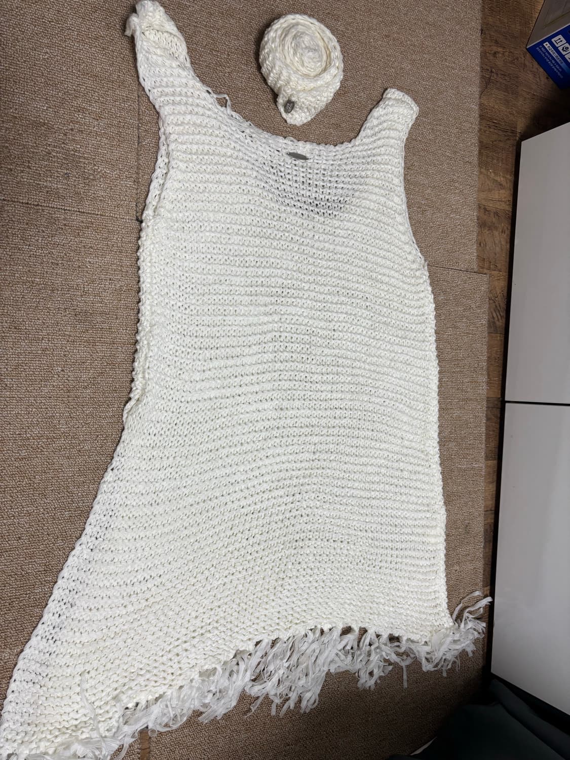 머플러 니트 원피스 상품이미지2