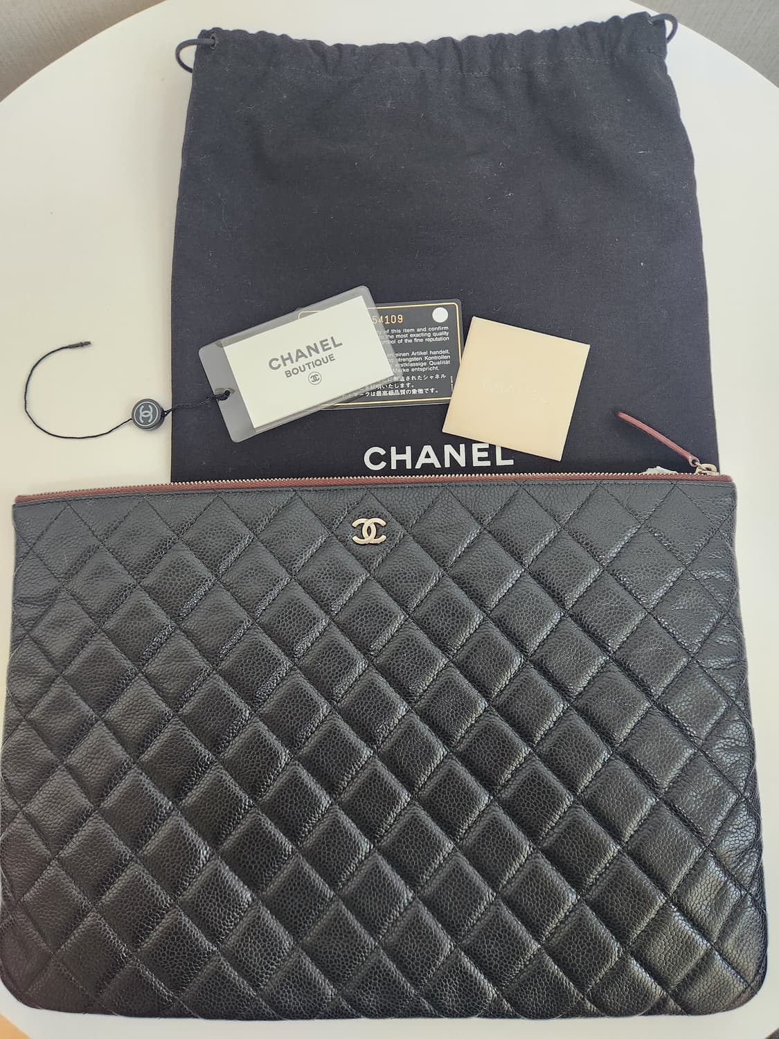 샤넬 캐비어 클러치백 상품이미지1