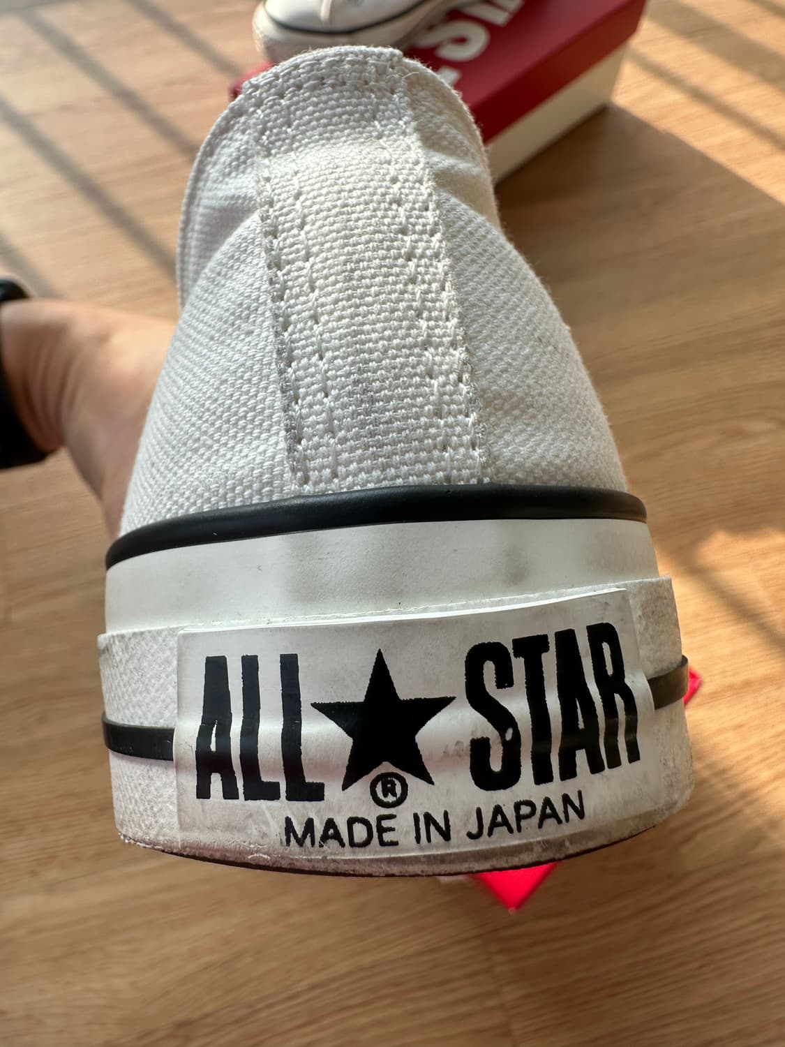 컨버스 제팬라인 화이트 로우 275사이즈입니다 상품이미지3