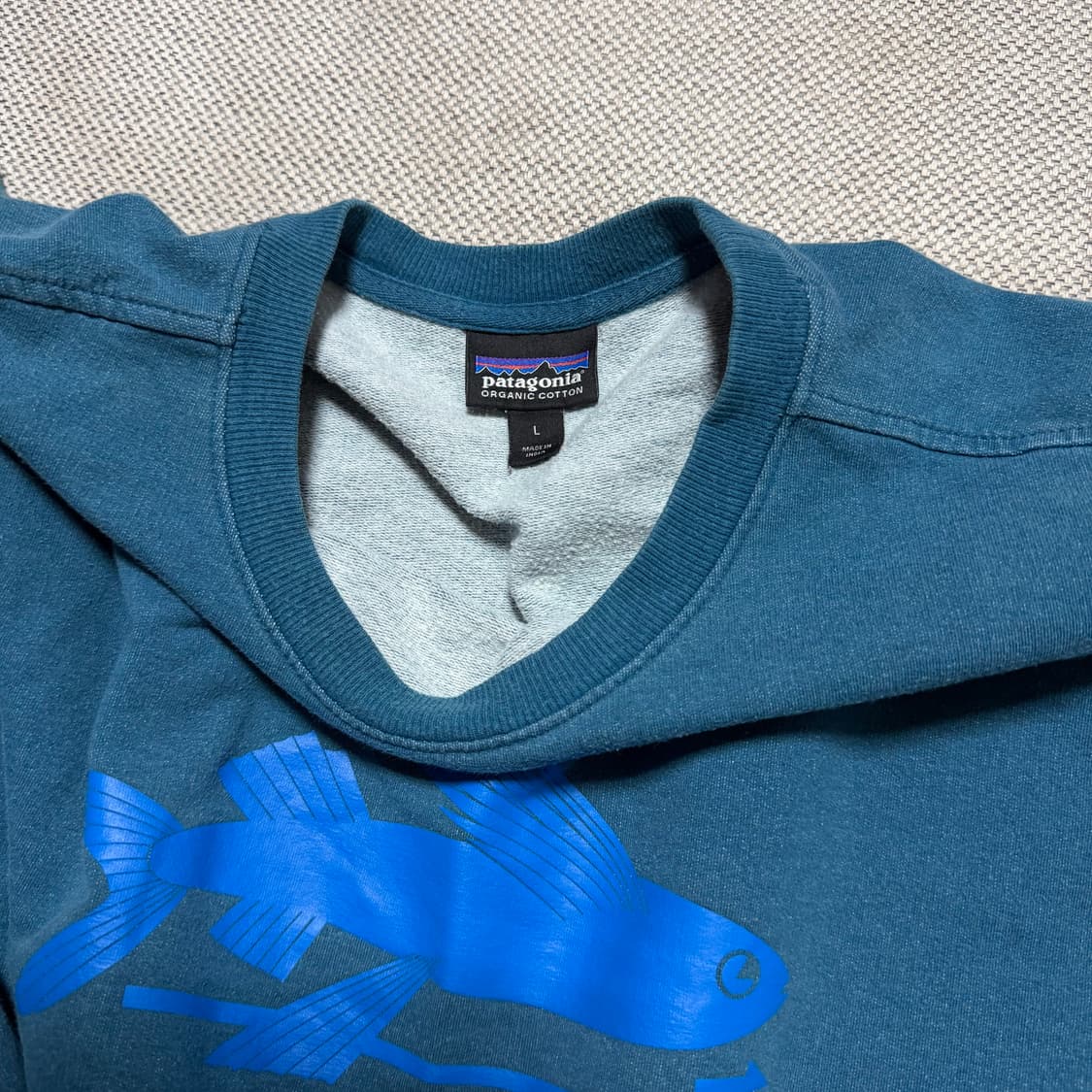 파타고니아 물고기 프린팅 맨투맨 상품이미지2