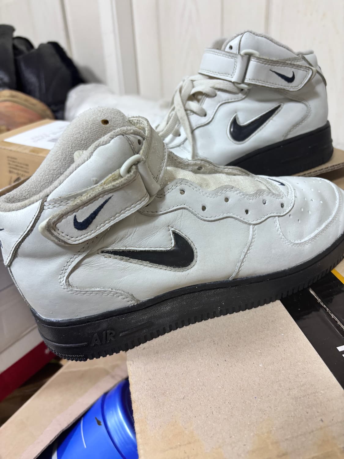 96년 나이키 에어포스1 미드 검정완창 265 상품이미지2