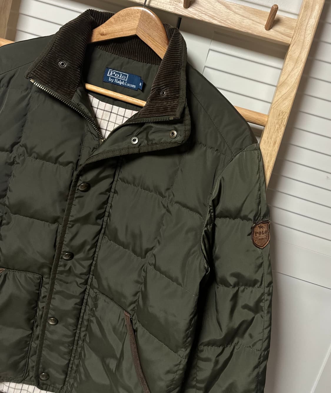 폴로 랄프로렌 코듀로이 카키 패딩 점퍼 자켓 상품이미지3